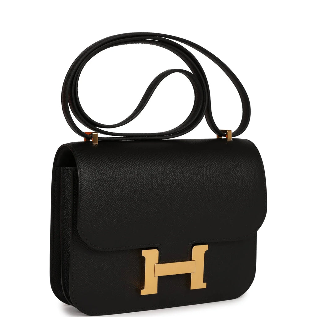 Constance 18 Black Epsom Gold Hardware L773103