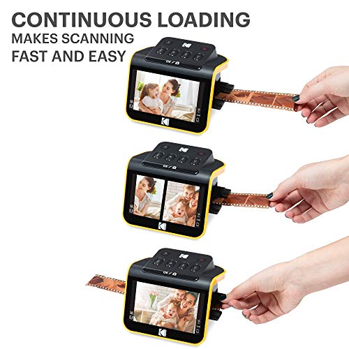 Film & Slide Scanner with 5" LCD Screen, Converts Negatives to Digital JPEG Photos R10211