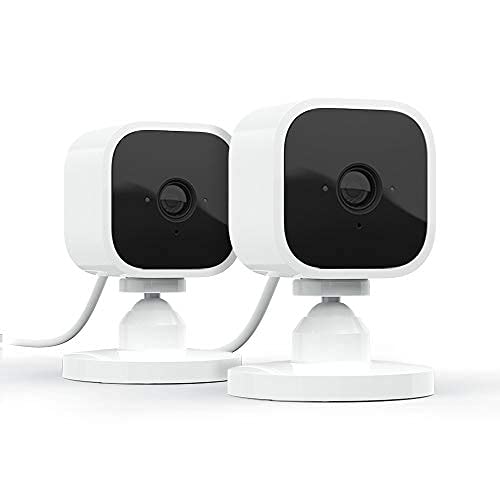 Compact indoor plug-in smart security camera, 1080p HD, night vision, motion detection, two-way audio, 2 cameras K8145