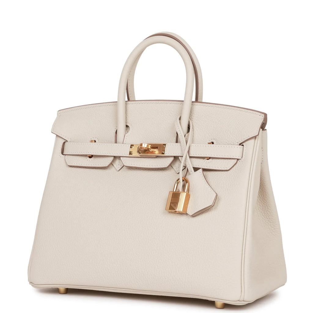 Birkin 25 Craie Togo Gold Hardware V117