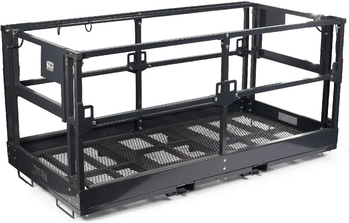 4' x 6' Mesh Telehandler Work Platform, Man Safety Basket B8270