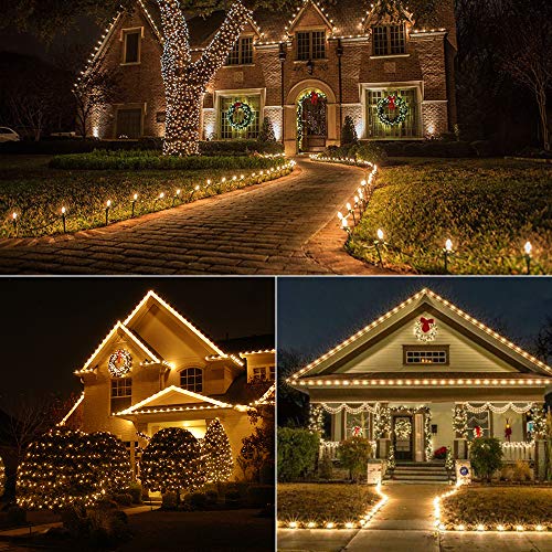 Upgrade Faceted C5 LED String Lights, 100 LED 33ft, Cool White N938