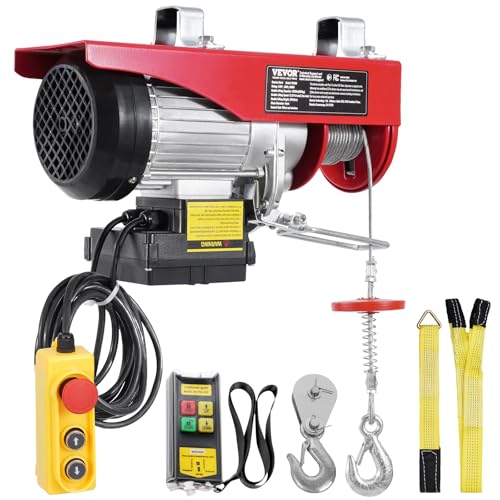 Electric Hoist, 2200 lbs Capacity, 110V with Wireless Remote, 40ft Lifting Height Y665
