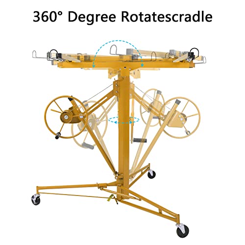 Drywall Lift Panel Hoist with Rolling Caster Wheel and Adjustable Telescopic Arm Q56797