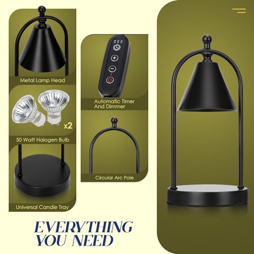 Candle Warmer Lamp with Timer, Dimmable for Bedroom T689