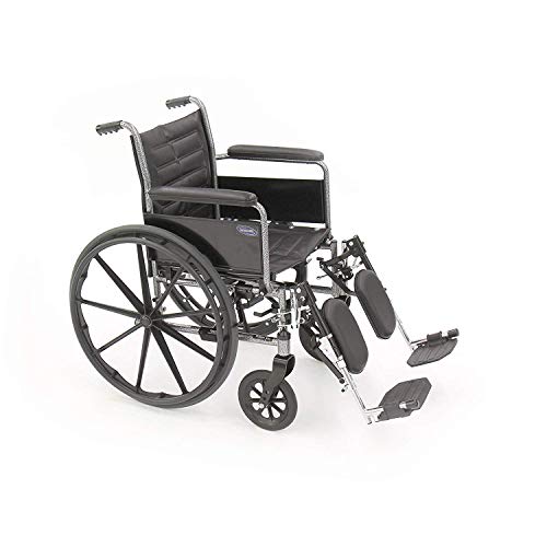 Folding Wheelchair for Adults, 18 Inch Seat with Full Arms X123