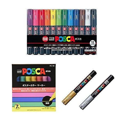 Paint Marker Set, Fine Point, 24 Colours Q929814