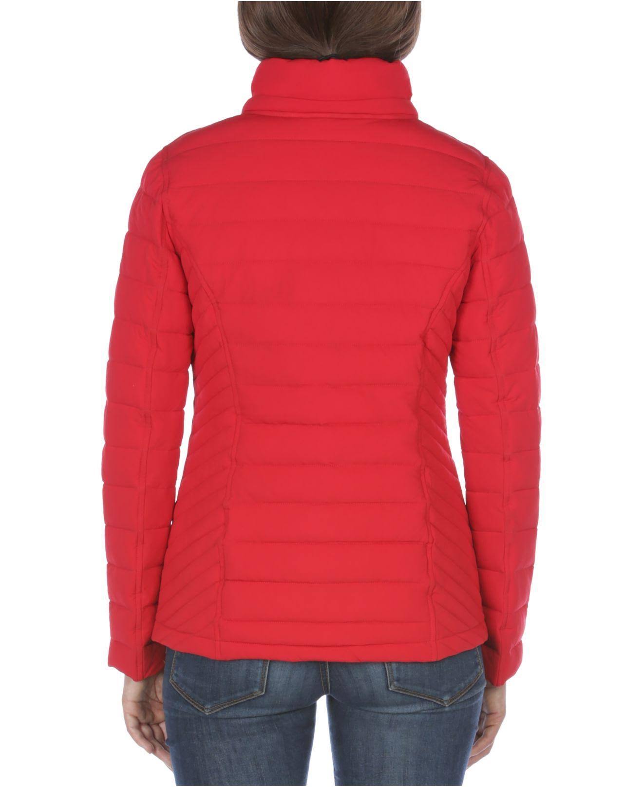 Hooded Stretch Packable Puffer Coat P83907