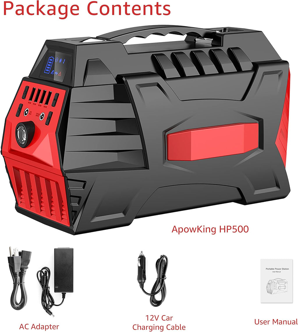 Portable Power Station 296Wh Solar Generator with 110V AC Outlet R51986