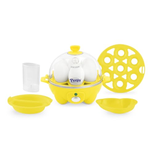 Rapid Egg Cooker for 6 Eggs, Hard Boiled, Poached, Scrambled, or Omelets, Auto Shut Off, Black G6815