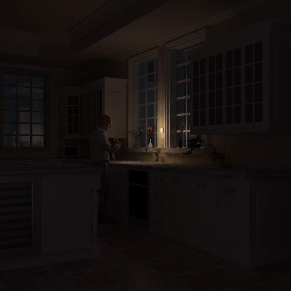 Motion Sensor LED Night Light with Adjustable Brightness, Warm White, 2 Pack P27406