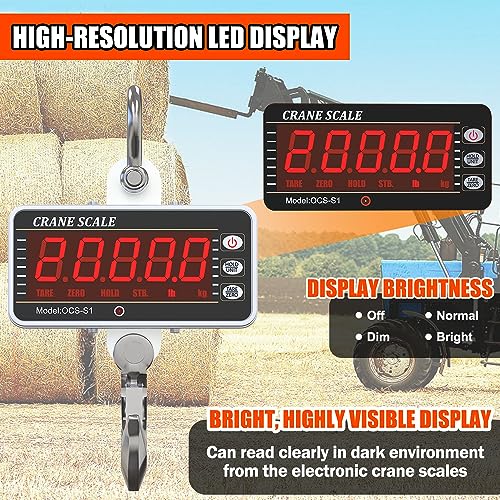 Digital Crane Scale 2200lb Heavy Duty with Remote Control I9150