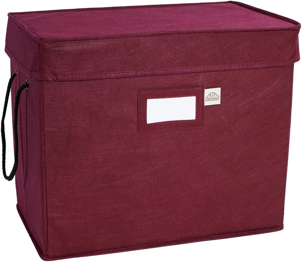 Christmas Ornament Storage Box with Adjustable Dividers and 4 Removable Trays M869
