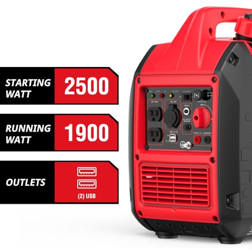 2500-Watt Portable Inverter Generator for Camping F38817