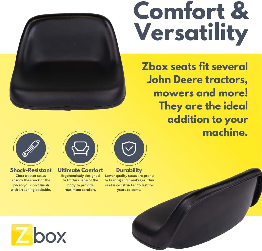 High Back Universal Lawn Mower Tractor Seat Replacement, Black A72437