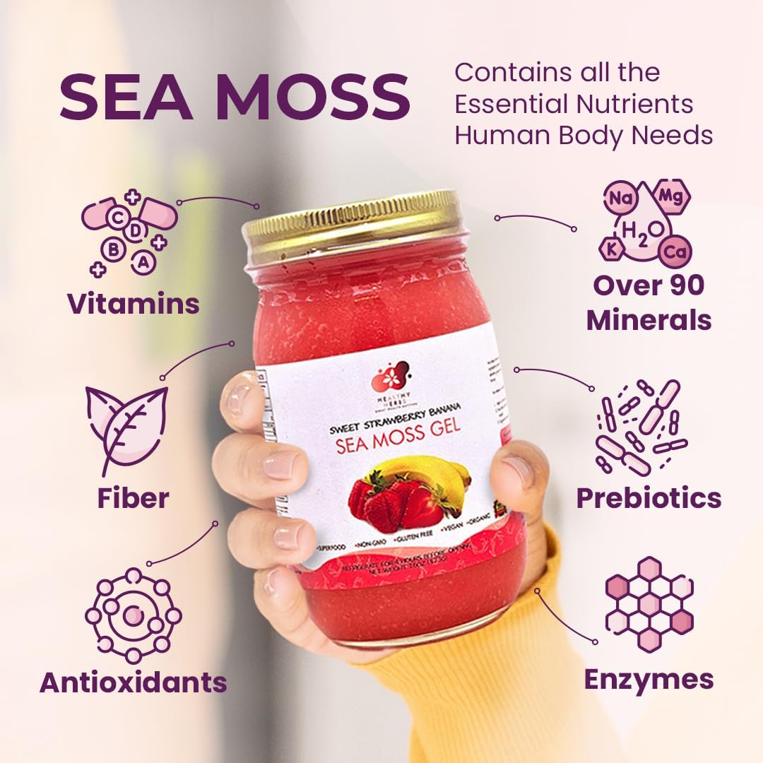 Sea Moss Gel Tropical Starter Bundle, Wildcrafted Superfood with Vitamins & Minerals, 3-Pack N1381