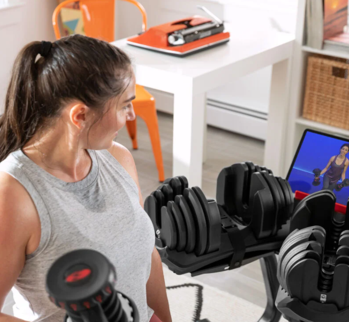 Adjustable dumbbells with stand J32489