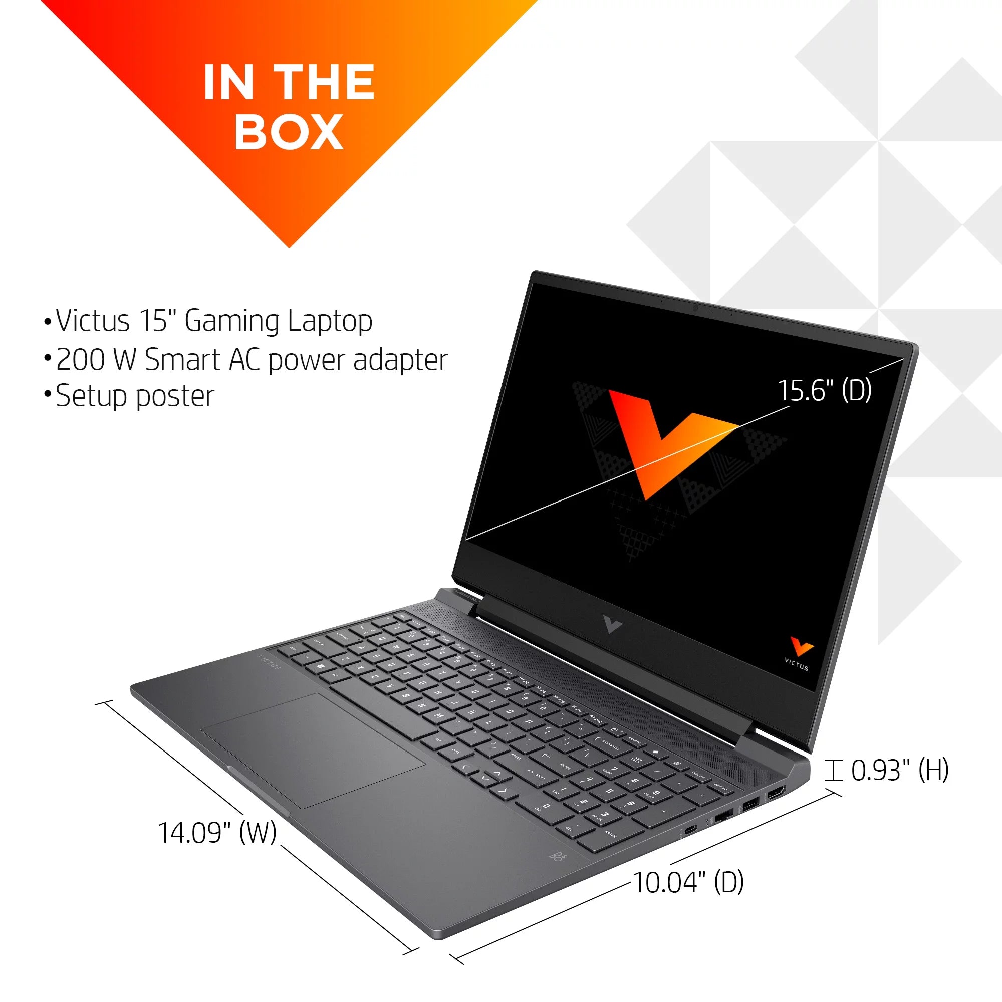 15.6" 144Hz Gaming Laptop, Intel Core i5, 16GB RAM, 512GB SSD W777989