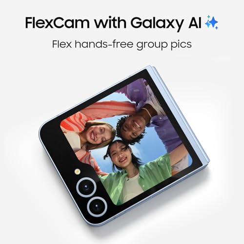 Galaxy Z Flip 6 AI Cell Phone, 256GB Unlocked Android Smartphone, Foldable Design U83954