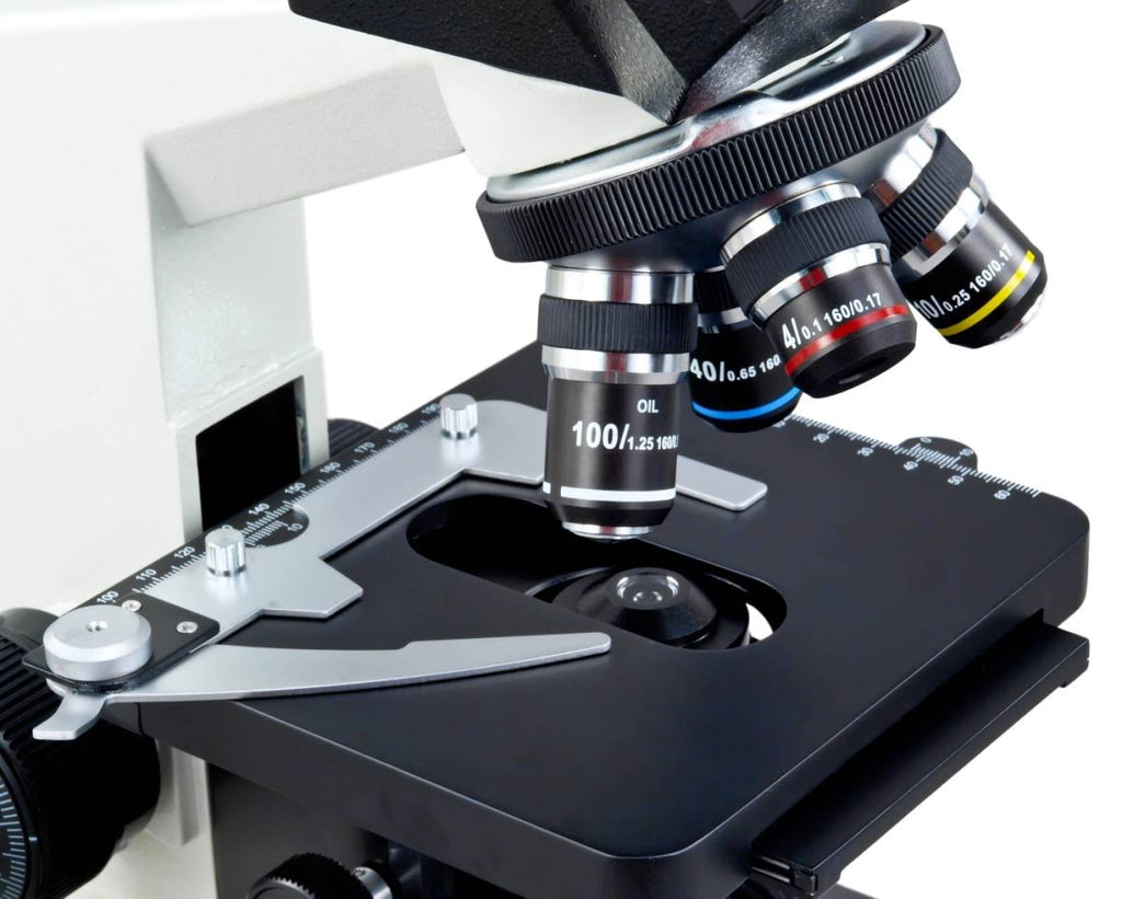 40X-2000X Binocular Lab Compound Microscope with Mechanical Stage E317