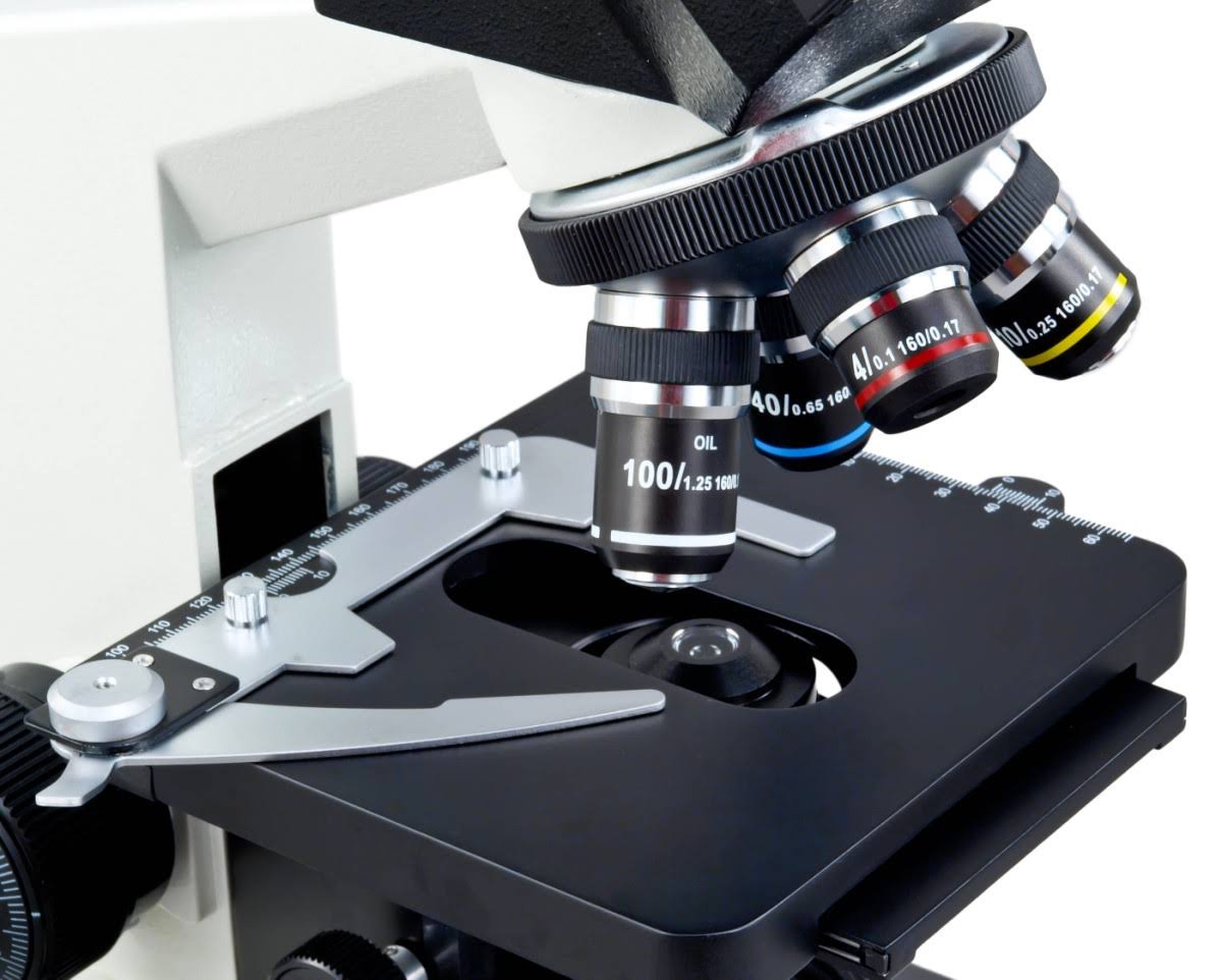40X-2000X Binocular Lab Compound Microscope with Mechanical Stage E317
