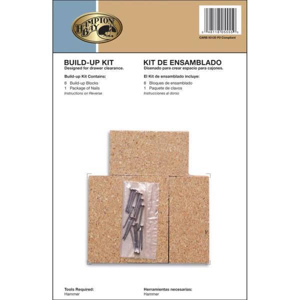 White Laminate Countertop Kit with Left Miter and Ogee Edge T519
