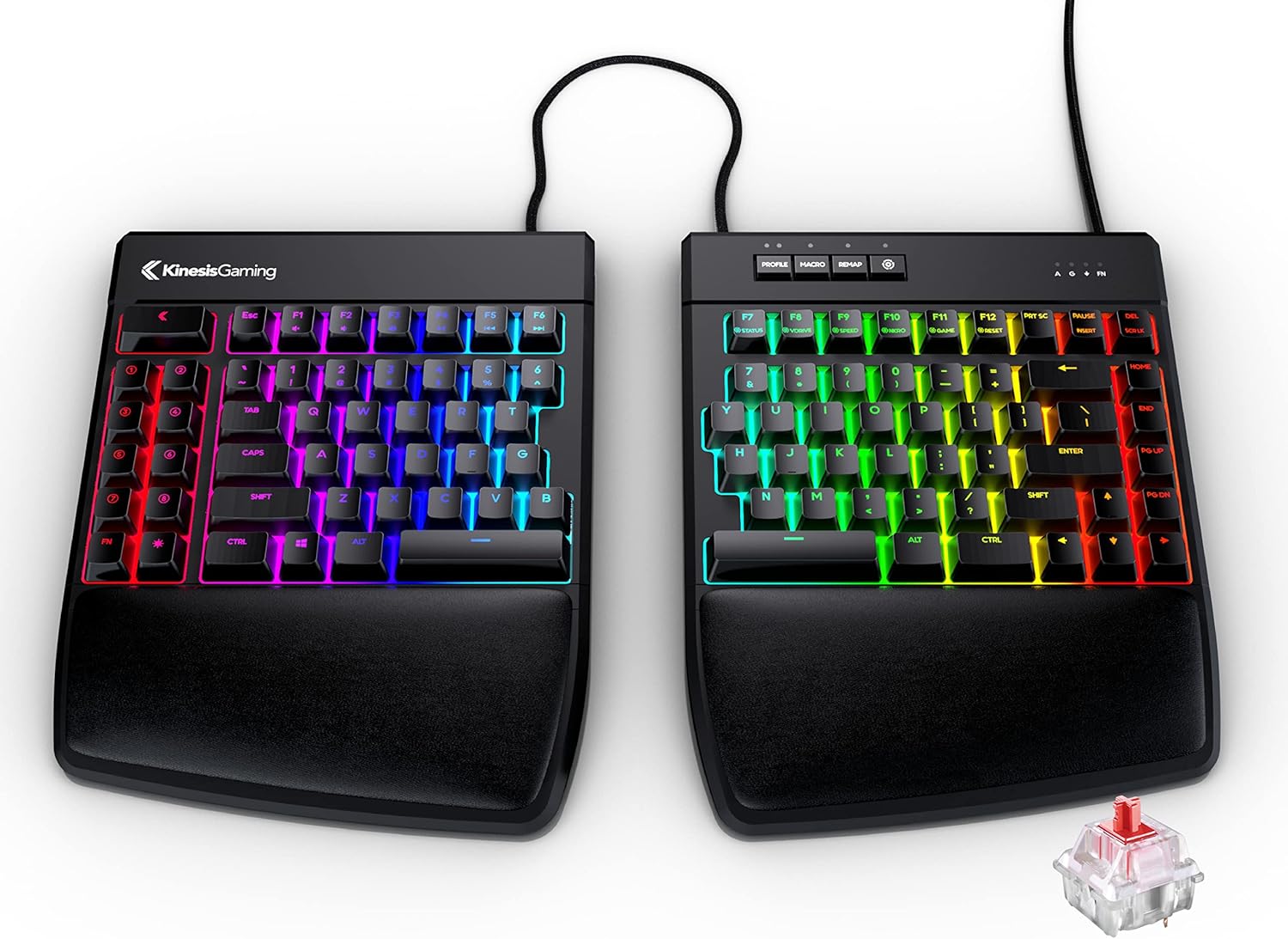 Split Mechanical Gaming Keyboard with RGB Backlight I6865