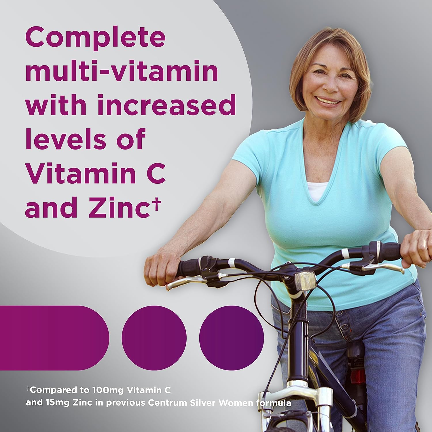 Women's 50 Plus Multivitamin Supplement with Vitamin D3 and B Vitamins, 200 Count V9705