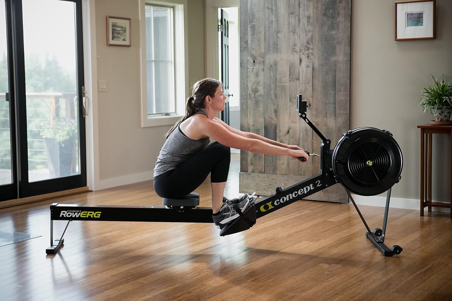 Indoor Rowing Machine with Performance Monitor and Heart Rate Monitor G72865
