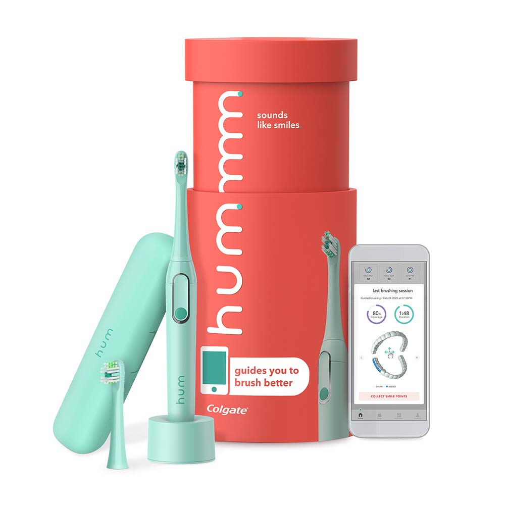 Smart Electric Toothbrush Kit, Rechargeable Sonic with Travel Case, Blue, 2-Pack W2964
