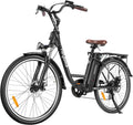 Heybike Cityscape Electric Bike 350W Electric City Cruiser Bicycle-Up to 40 Miles- Removable Battery, Shimano 7-Speed and Dual Shock Absorber, 26 Electric Commuter Bike for Adults