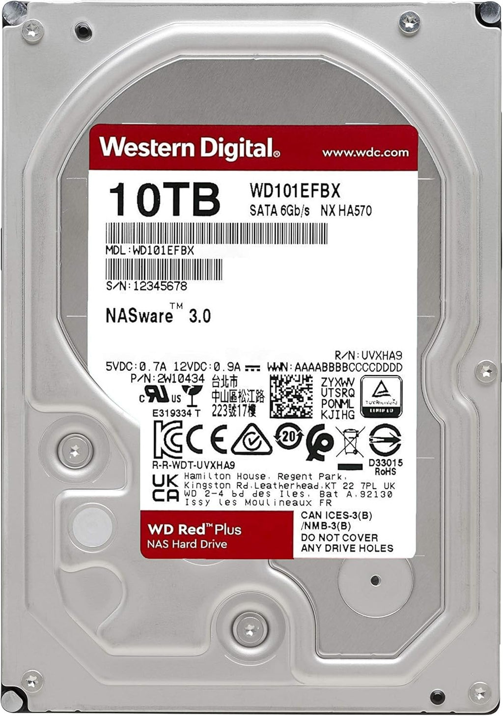 4TB NAS Internal Hard Drive HDD - 5400 RPM, SATA 6 Gb/s, CMR, 128 MB Cache, 3.5 J2767