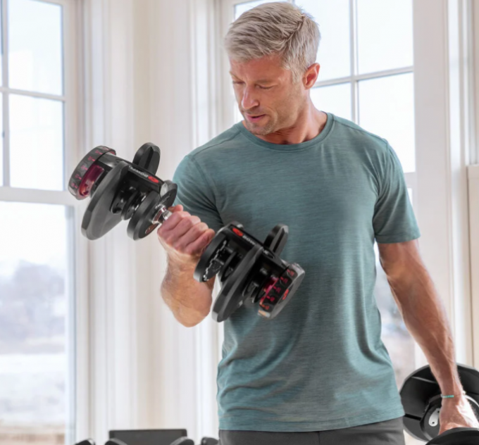 Adjustable dumbbells with stand J32489