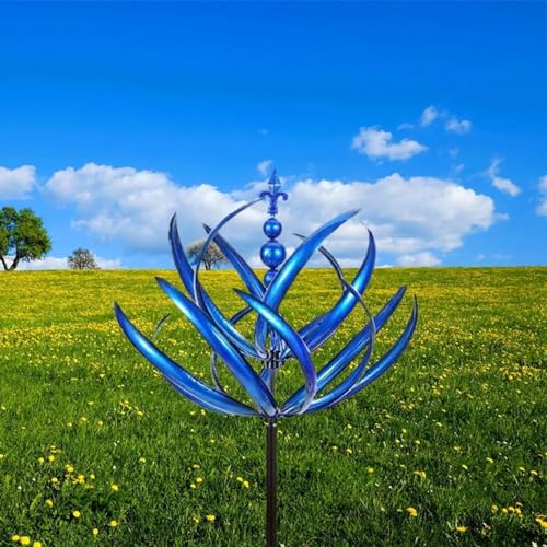 Outdoor Metal Wind Spinners for Lawn & Garden, Red Z14631