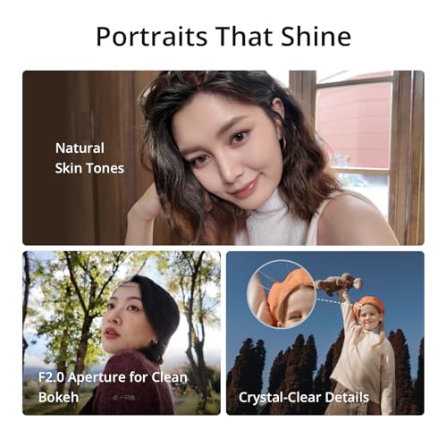 Vlogging Camera with 1'' CMOS & 4K/120fps Video, 3-Axis Stabilization, 2" Rotatable Touchscreen S842635