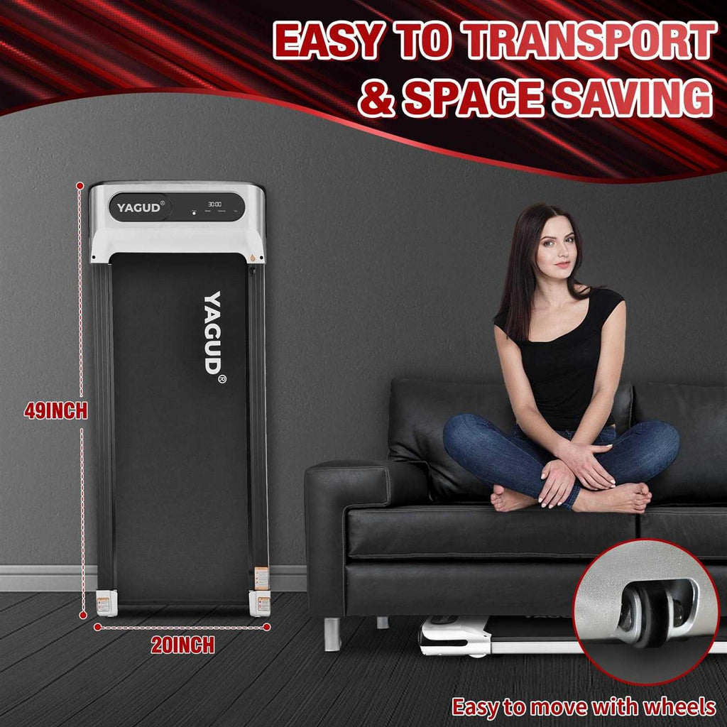 Under Desk Treadmill Walking Pad with Remote Control and LED Display I5956
