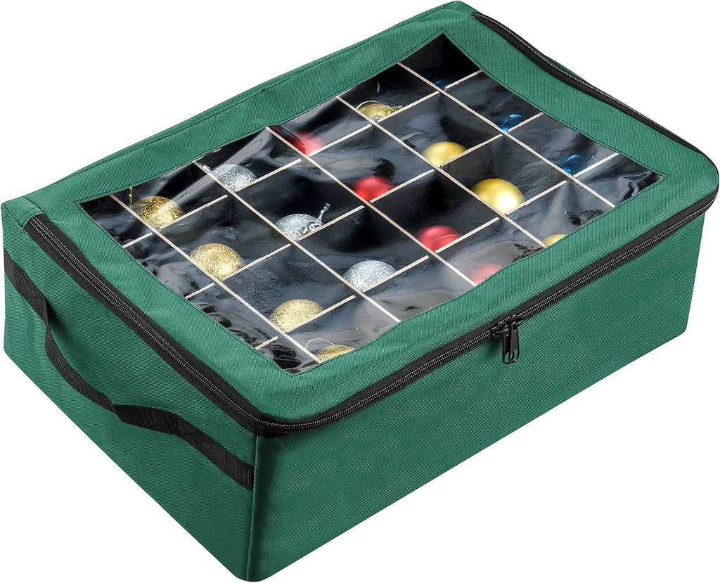 Christmas Ornament Organizer Storage Box, Green E26608