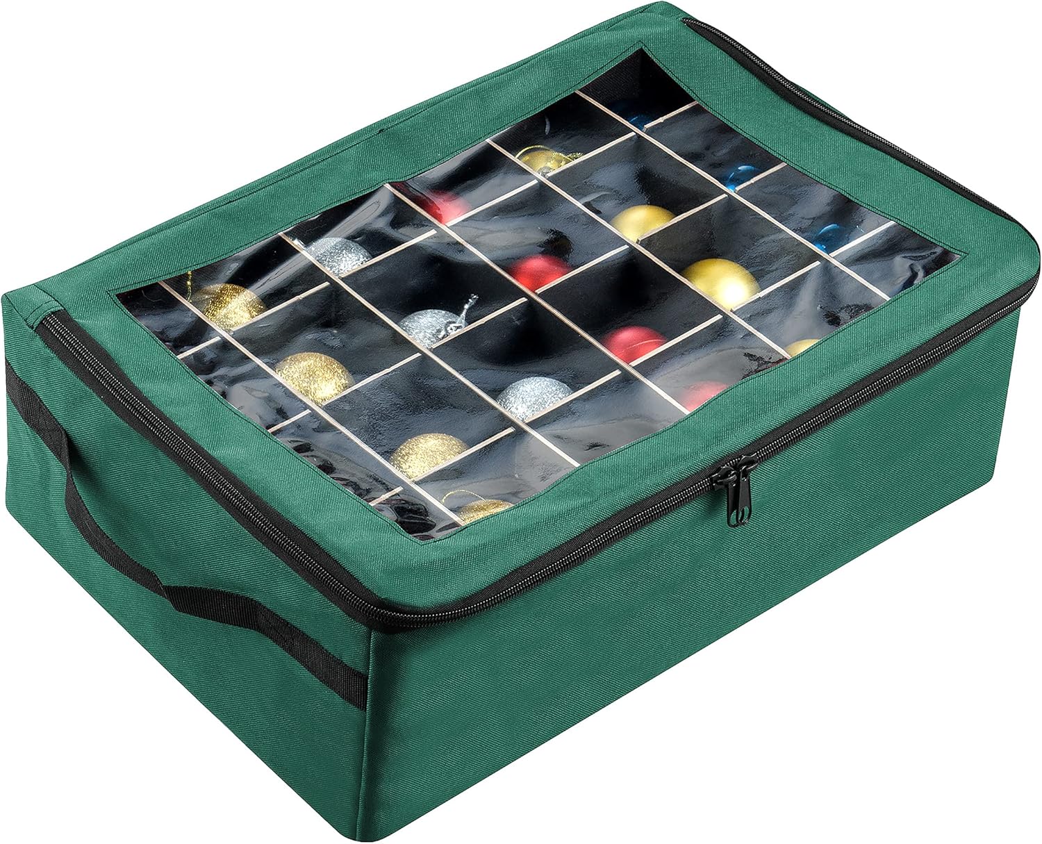 Christmas Ornament Organizer Storage Box, Green E26608
