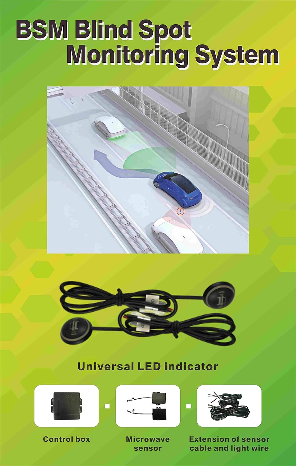 Radar Blind Spot Sensor with Rear Cross Traffic Alert System Z7005