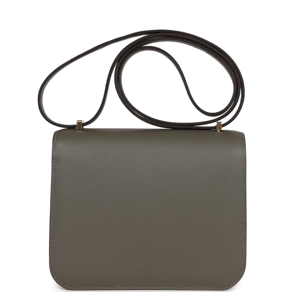 Constance 18 Gris Meyer Verso Evercolor Leather Bag B945