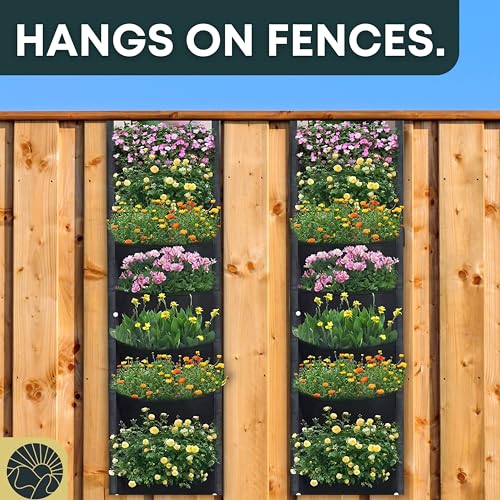 Wall Planter with 64 Pockets for Outdoor Plants O25535