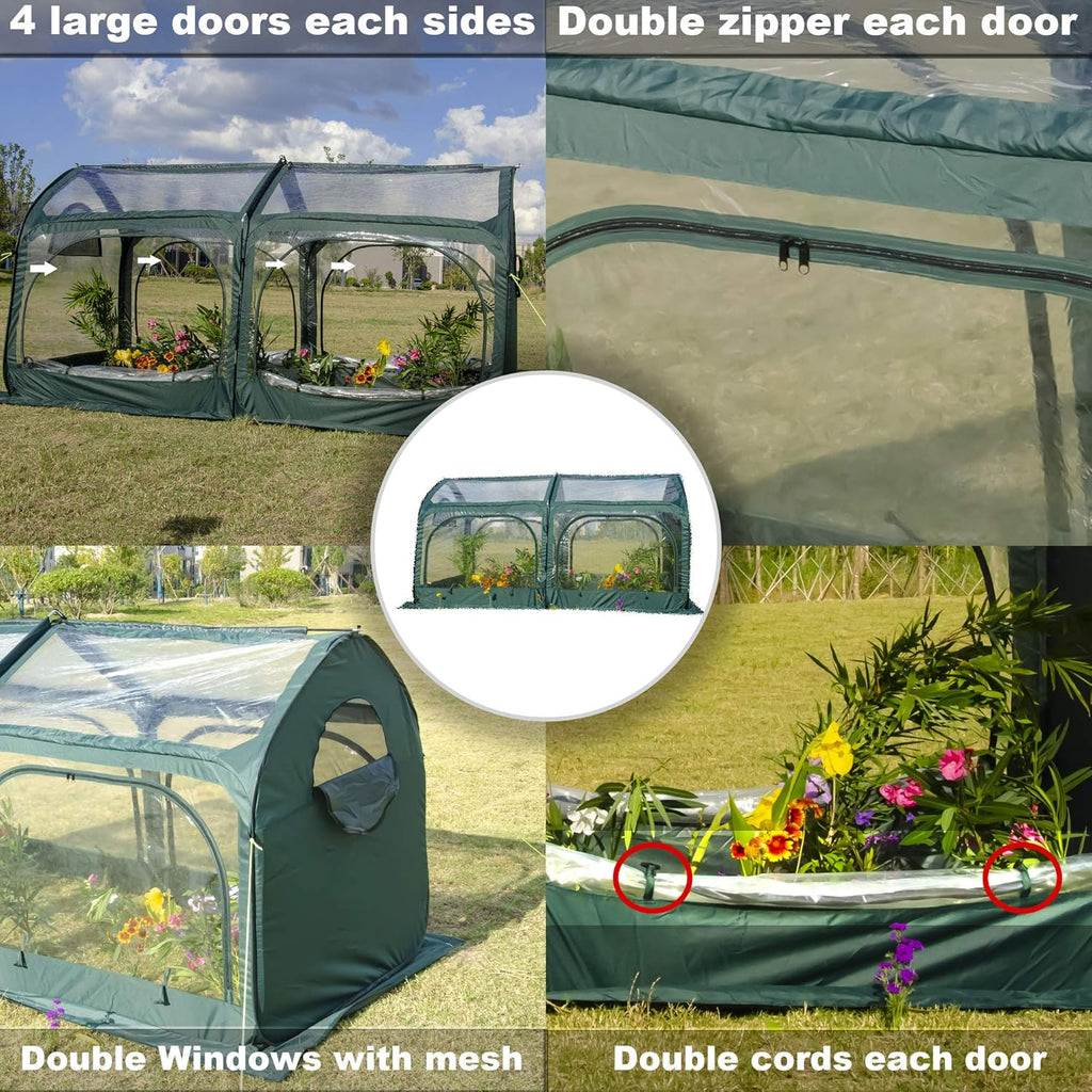 Pop Up Greenhouse Cover for Cold Frost Protection O87508