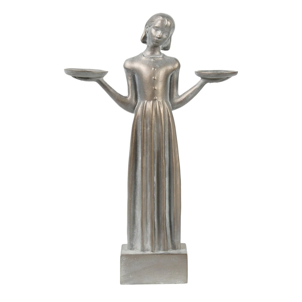 Outdoor Garden Sculpture Bird Girl Statue Small 15" H465