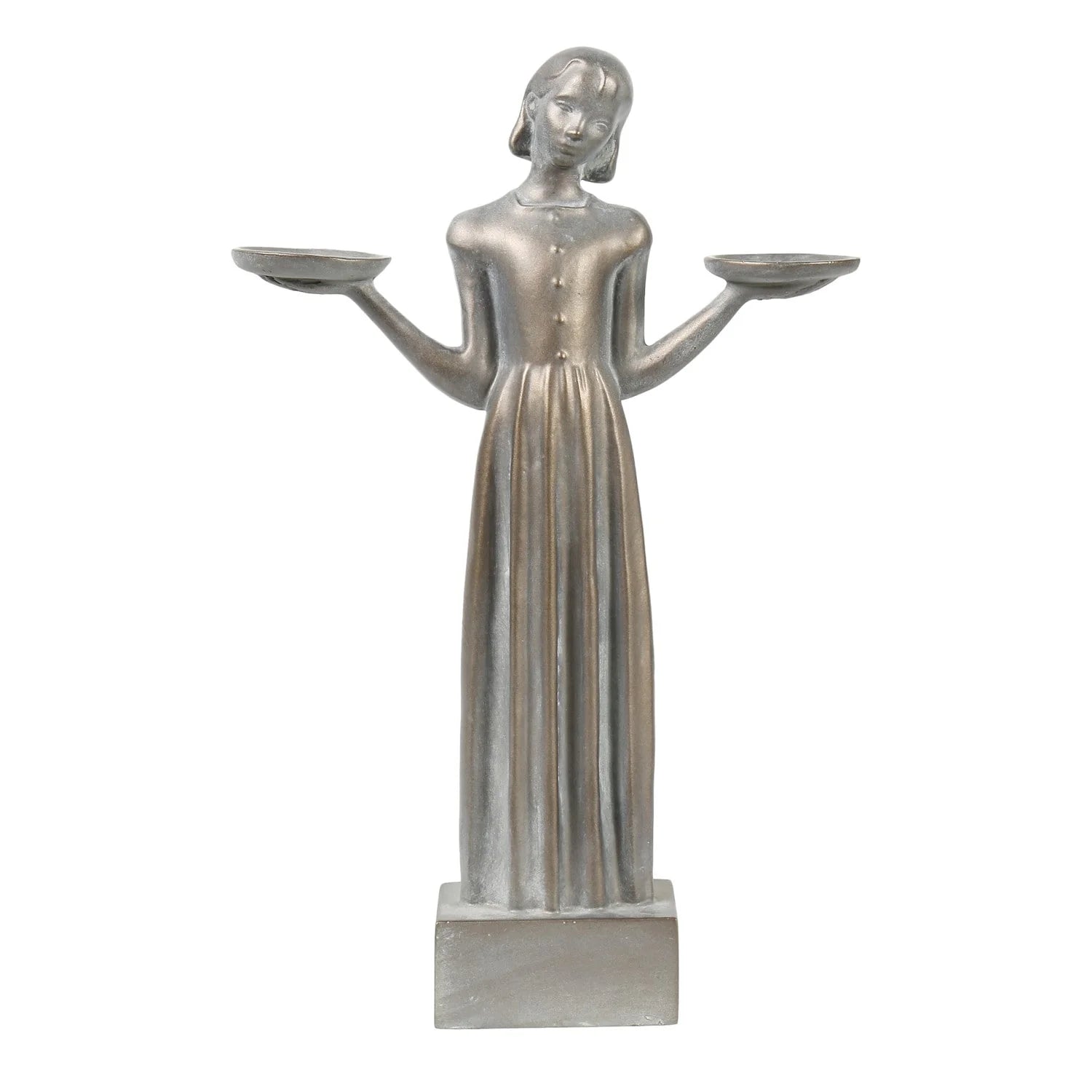 Outdoor Garden Sculpture Bird Girl Statue Small 15" H465