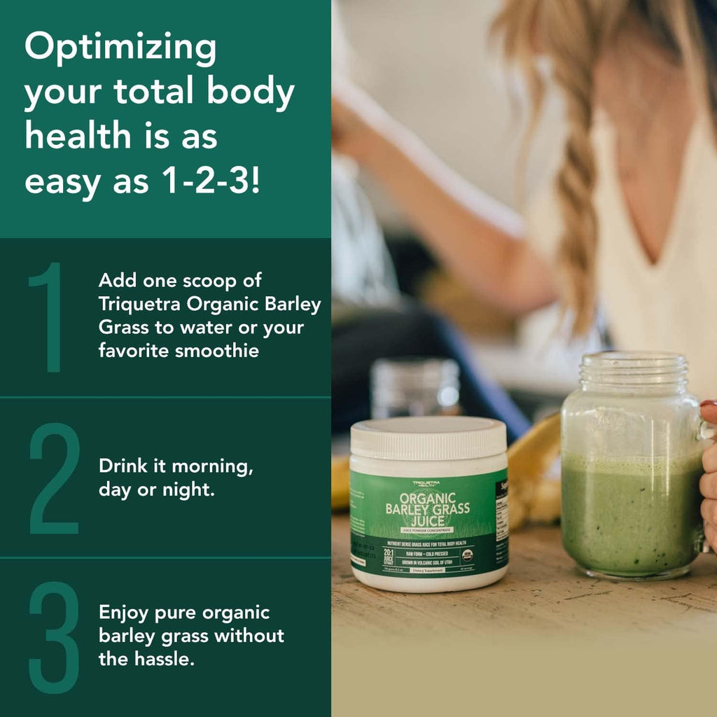 Organic Barley Grass Juice Powder, Cold-Pressed, Gluten Free, Vegan, 5.3 oz U961
