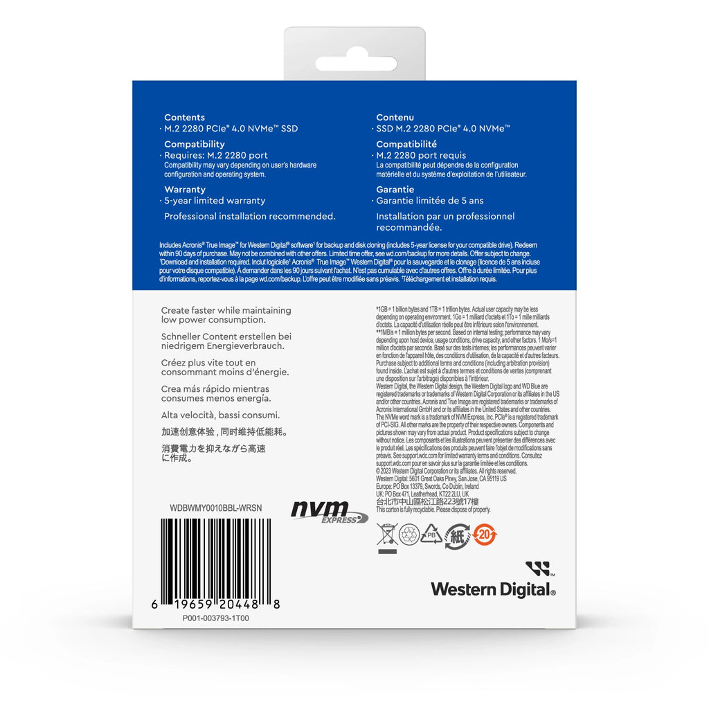 1TB NVMe Internal SSD W5074