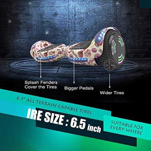 Hoverboard 6.5 Inch Self Balancing Scooter with Bluetooth and LED Wheels Z2350