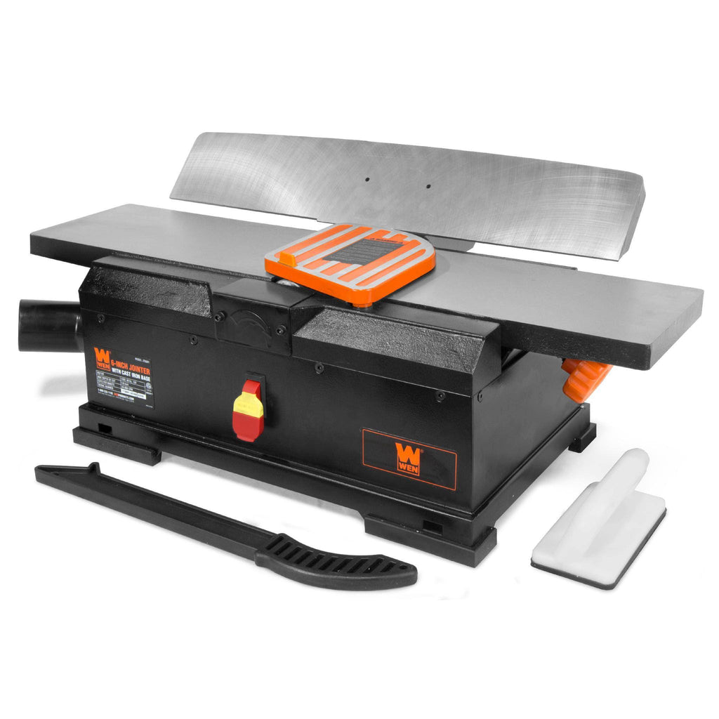 6 in. Corded Benchtop Jointer with Cast Iron Table and Fence Q525428