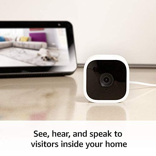 Compact indoor plug-in smart security camera, 1080p HD, night vision, motion detection, two-way audio, 2 cameras K8145