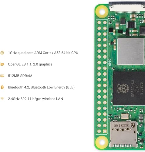 Raspberry Pi Zero 2 W Wireless Bluetooth Single-Board Computer Y534
